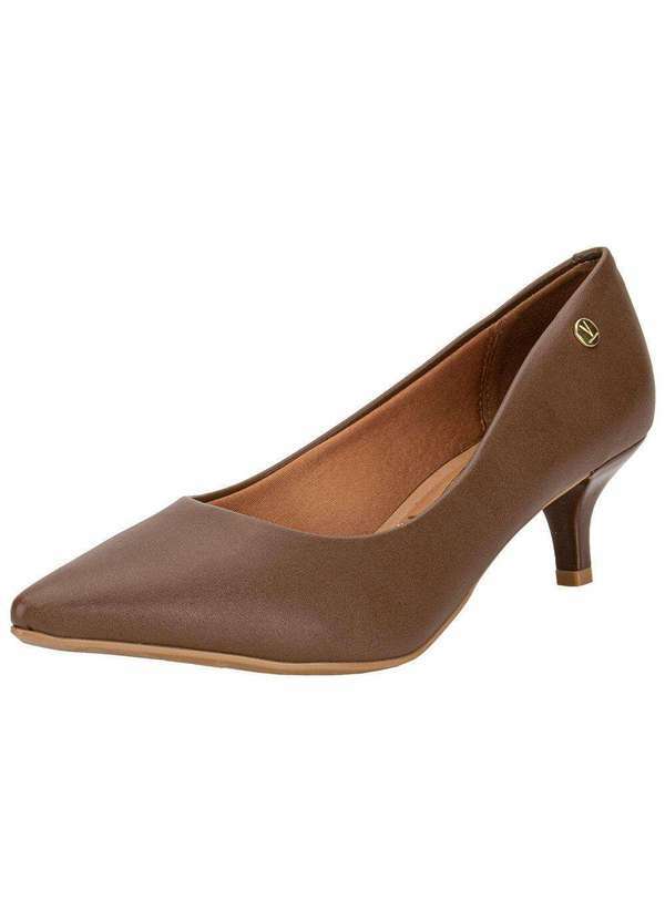 Vista 2 Scarpin Feminino Salto Fino Vizzano 1122828 - Café VIZZANO