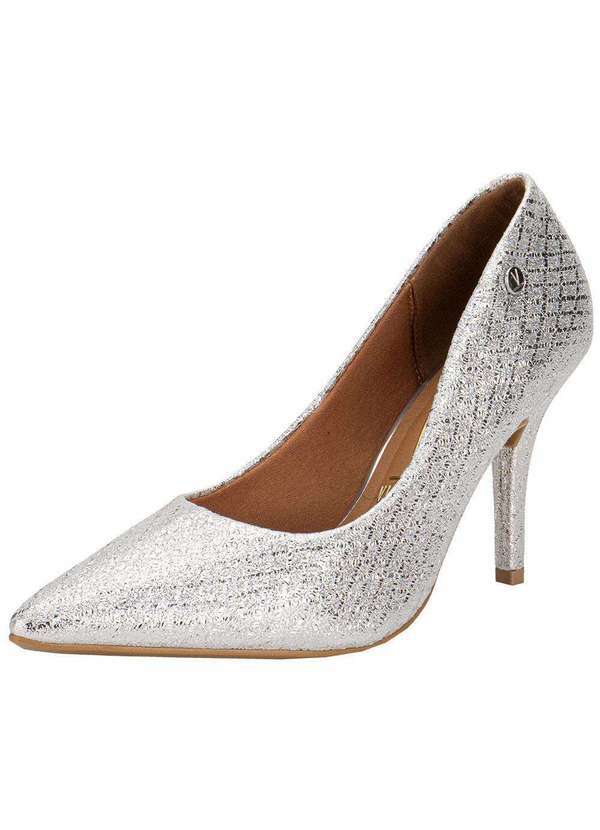Vista 2 Scarpin Feminino Salto Fino Vizzano 11841501 - Prata VIZZANO