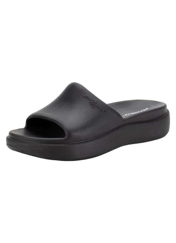 Vista 2 Tamanco Feminino Anabela Marshamallow Piccadilly C238003 Preto Piccadilly