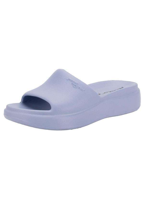 Vista 2 Tamanco Feminino Anabela Marshamallow Piccadilly C238003 Azul Piccadilly