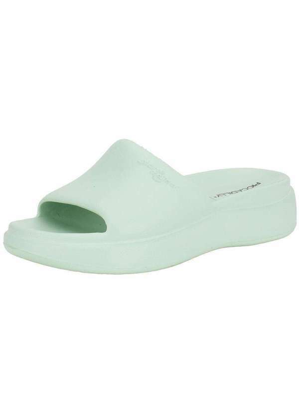 Vista 2 Tamanco Feminino Anabela Marshamallow Piccadilly C238003 Verde Piccadilly