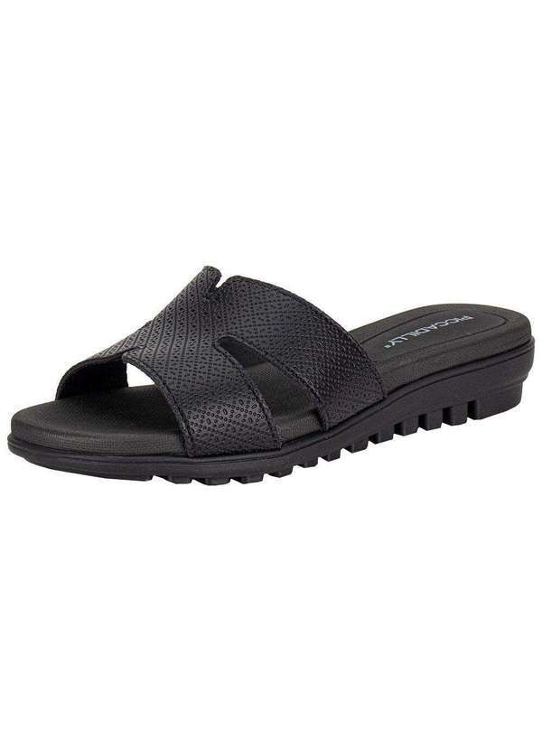 Vista 2 Tamanco Feminino Anabela Piccadilly 523010 Preto Piccadilly