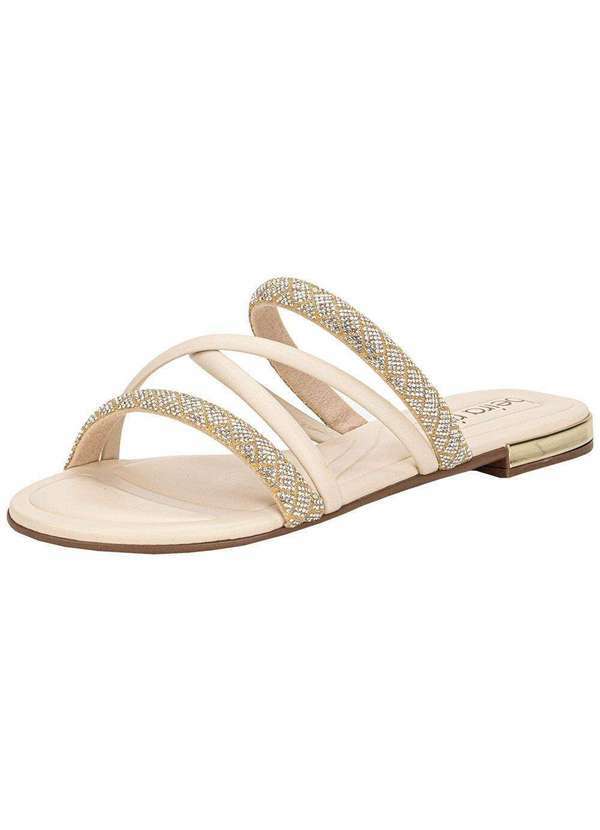 Vista 2 Tamanco Feminino Flat Beira Rio 8263979 - Natural BEIRA RIO