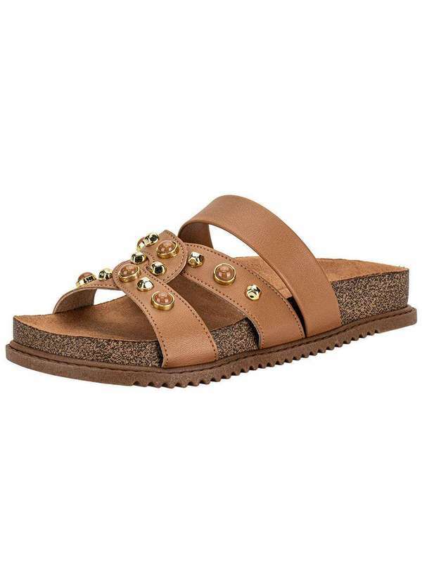 Vista 2 Tamanco Feminino Flat Beira Rio 8523129 Camel BEIRA RIO
