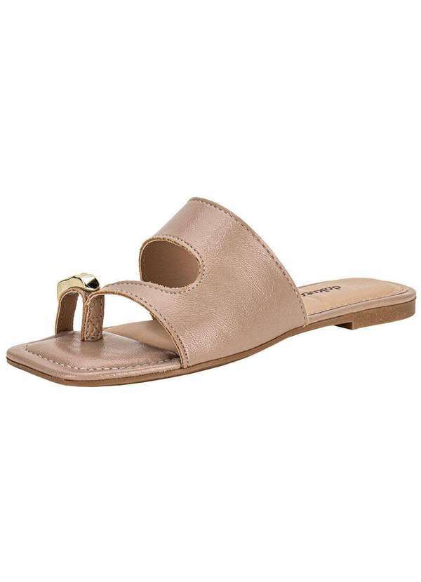 Vista 2 Tamanco Feminino Flat Dakota Y9932 Bege Dakota