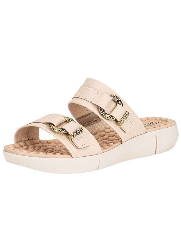 Vista 2 Tamanco Feminino Flat Modare 7142142 Marfim MODARE
