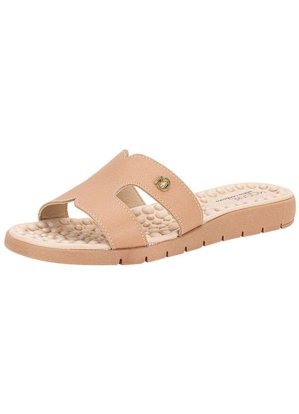 Vista 2 Tamanco Feminino Flat Modare 7162330 Salmão MODARE