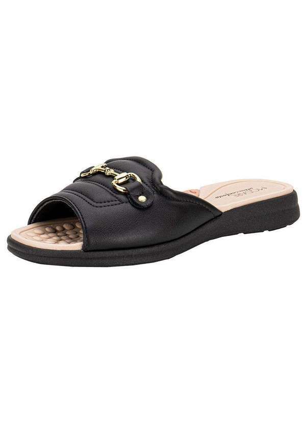 Vista 2 Tamanco Feminino Flat Modare 7174120 - Preto