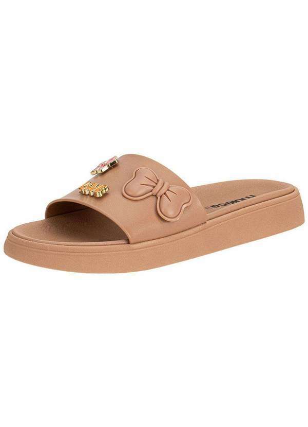 Vista 2 Tamanco Feminino Flat Moleca 5469151 Salmão