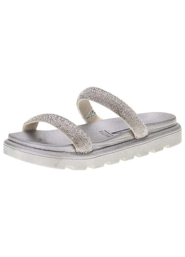 Tamanco Feminino Flat Vizzano - 6459310 - Prata