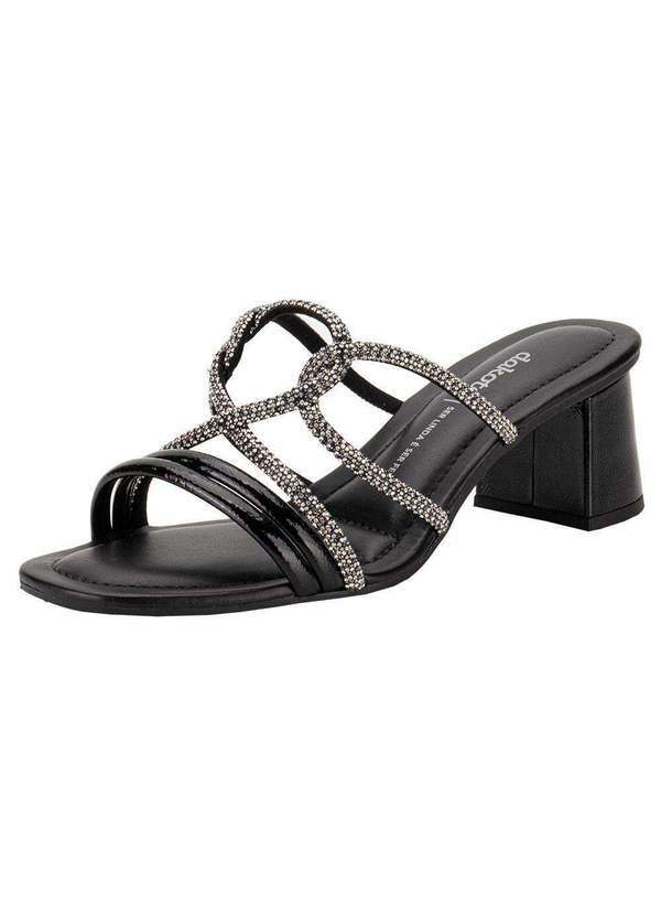Tamanco Feminino Salto Grosso Dakota Y7913 - Preto