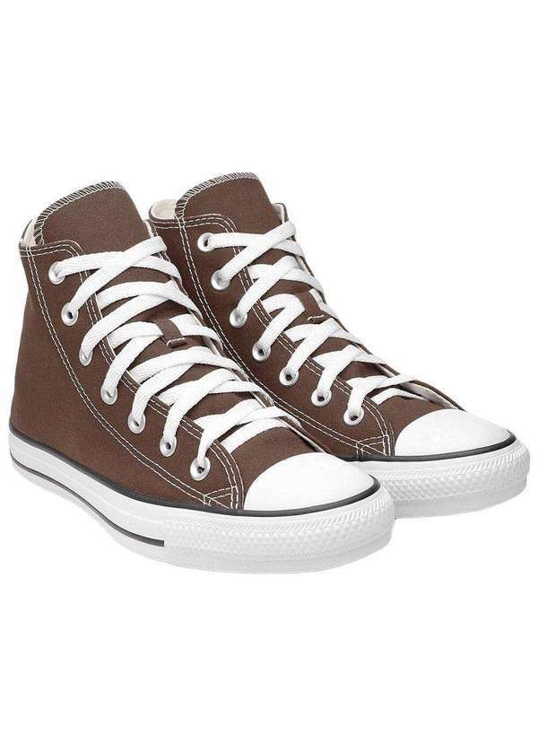 Vista 2 Tênis Chuck Taylor All Star Seasonal Colors Cano Alto Converse Marrom All Star