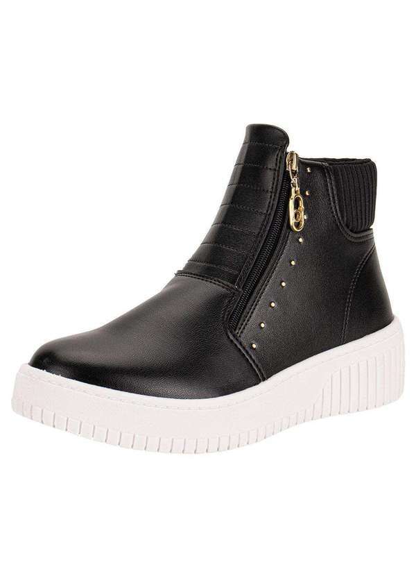 Vista 2 Tênis Feminino Cano Alto Beira Rio 4316109 - Preto