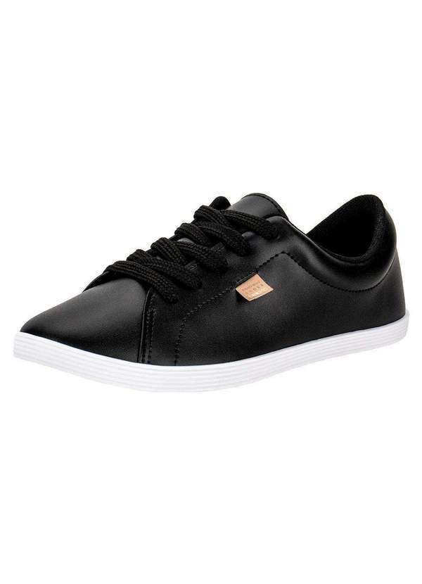 Vista 2 Tênis Feminino Casual Beira Rio - 4205123 - Preto/Branco