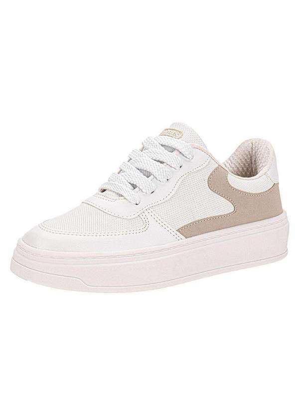 Vista 2 Tênis Feminino Casual Beira Rio 43051112 - Branco/Cinza BEIRA RIO