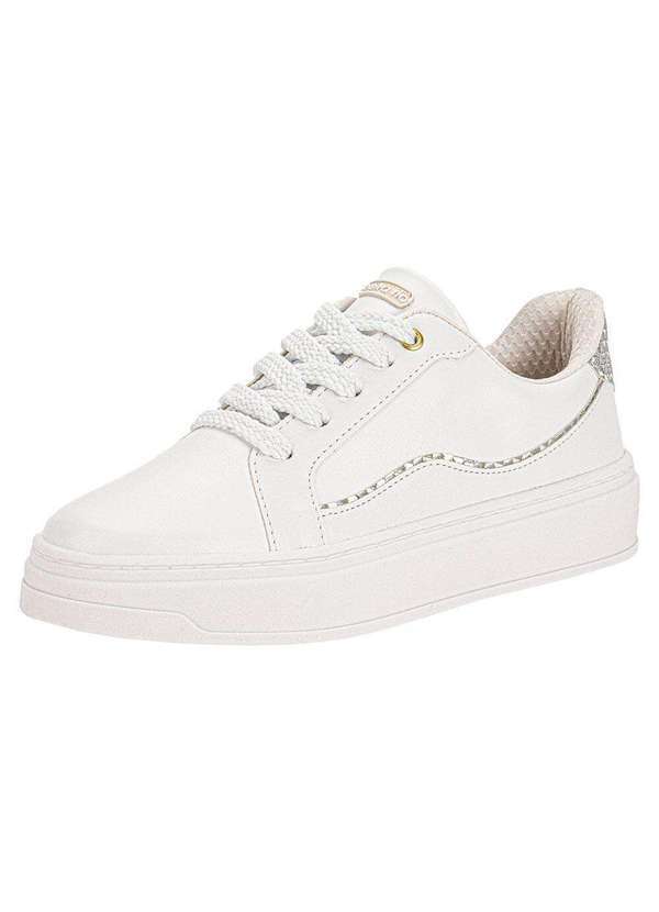 Vista 2 Tênis Feminino Casual Beira Rio 4305114 - Branco/Cinza BEIRA RIO