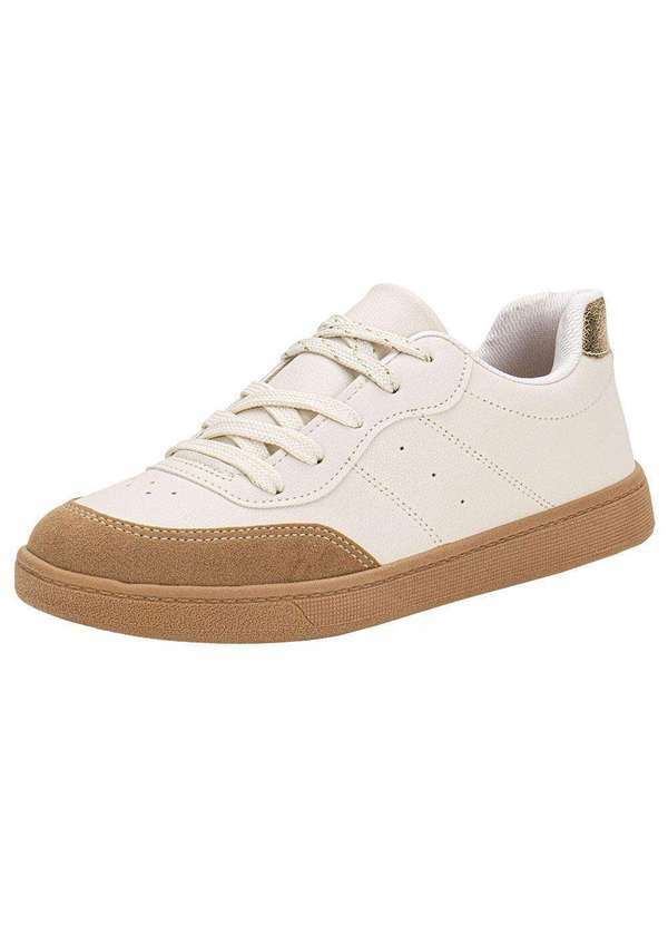 Vista 2 Tênis Feminino Casual Beira Rio 4313108 - Marfim