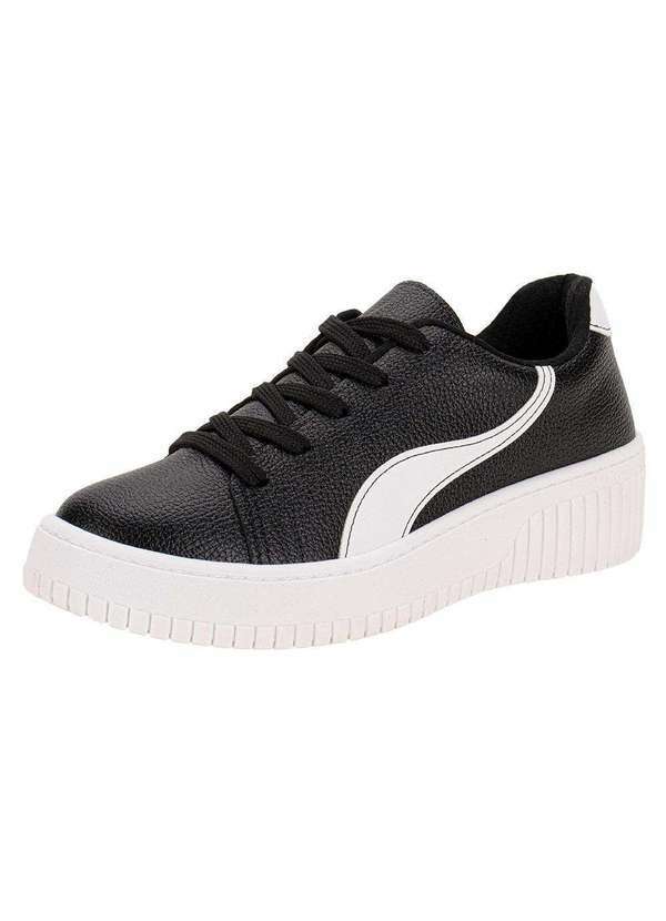Vista 2 Tênis Feminino Casual Beira Rio 4316110 - Preto/Branco BEIRA RIO