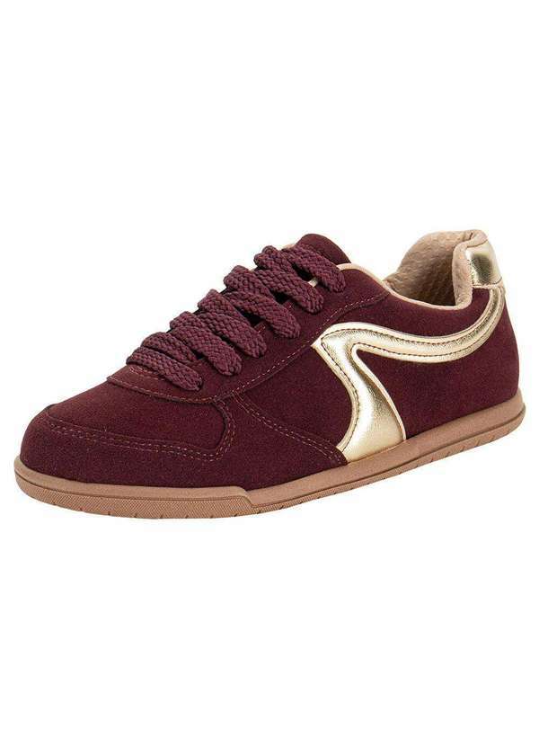 Vista 2 Tênis Feminino Casual Beira Rio 4326301 - Vinho