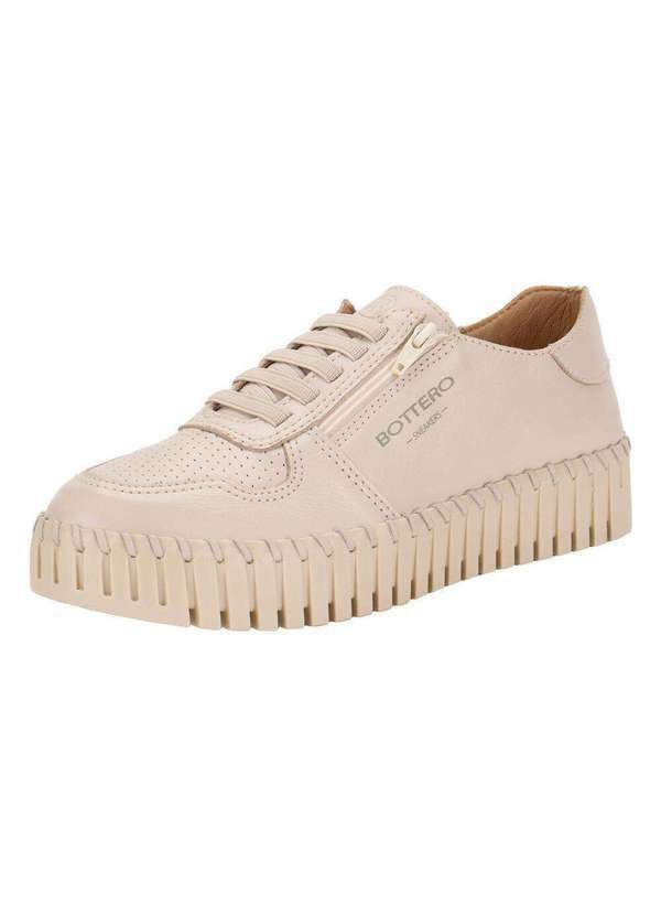 Vista 2 Tênis Feminino Casual Botisly Xxv Bottero 370402 - Marfim Bottero