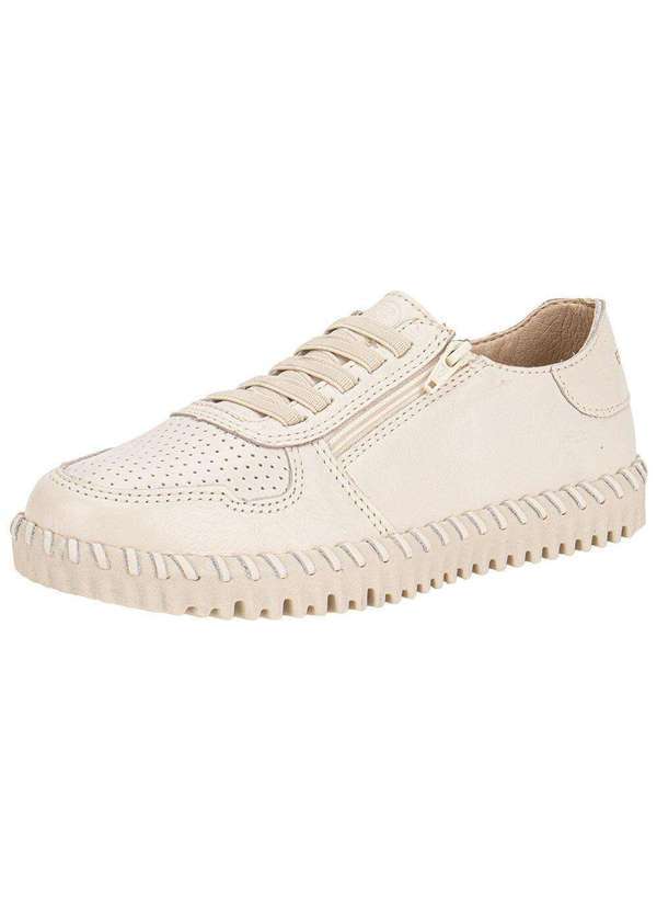 Vista 2 Tênis Feminino Casual Botisly Xxv Bottero 370402 Natural Bottero