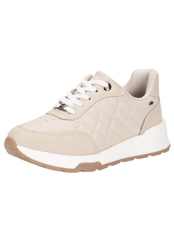 Vista 2 Tênis Feminino Casual Dakota D0714 - Bege Dakota