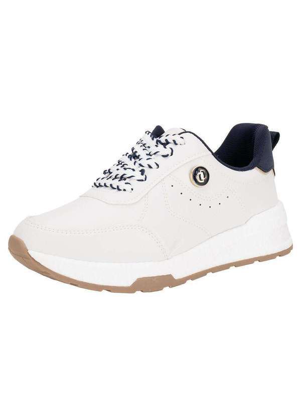 Vista 2 Tênis Feminino Casual Dakota D0715 Branco/Azul