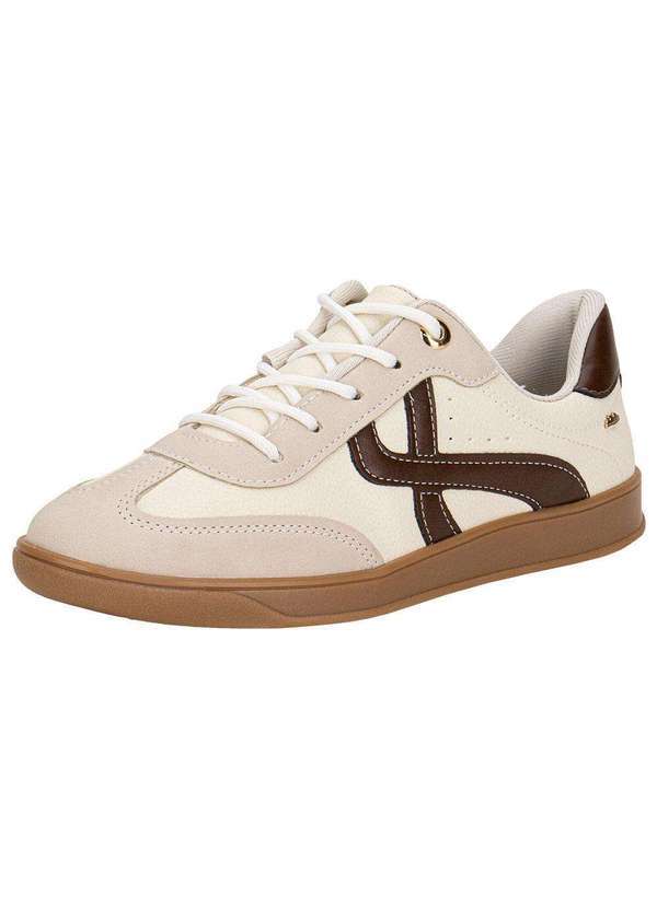 Vista 2 Tênis Feminino Casual Dakota D0841 - Café/Bege