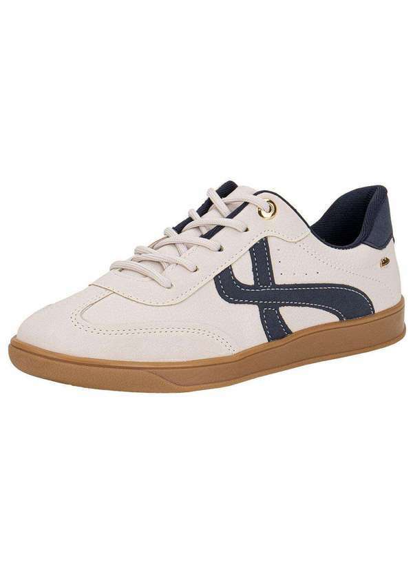 Vista 2 Tênis Feminino Casual Dakota D0841 - Bege/Azul