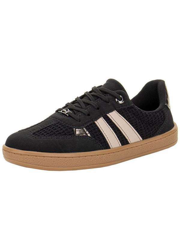 Vista 2 Tênis Feminino Casual Dakota D0841 - Preto/Bege Dakota