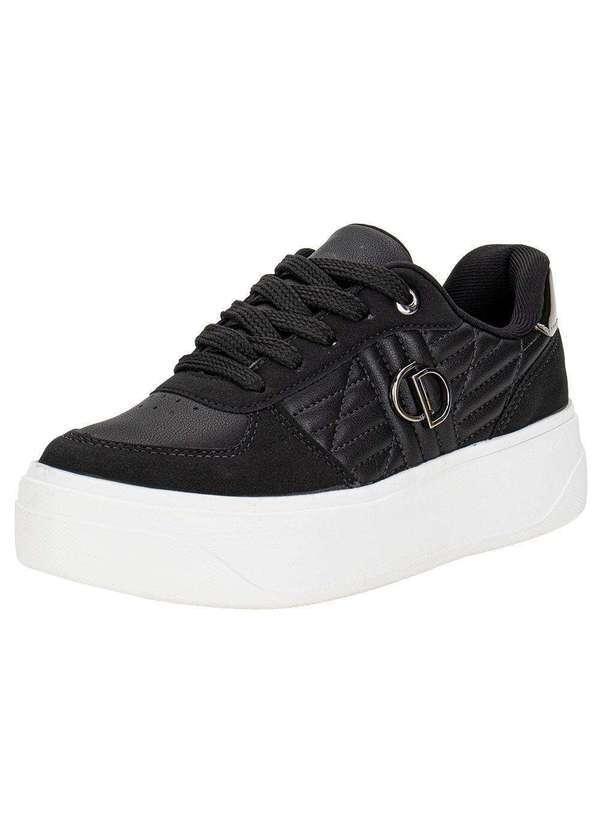 Vista 2 Tênis Feminino Casual Dakota D0982 - Preto/Branco