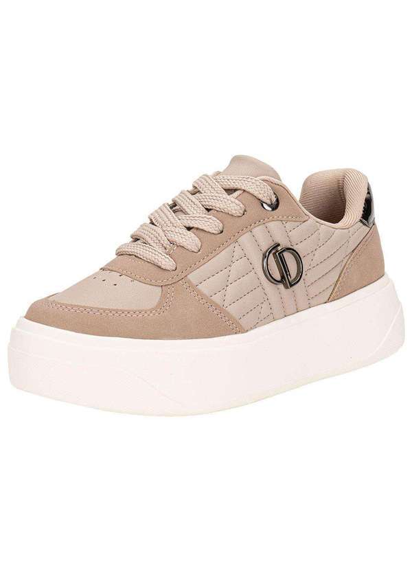 Vista 2 Tênis Feminino Casual Dakota D0982 - Bege