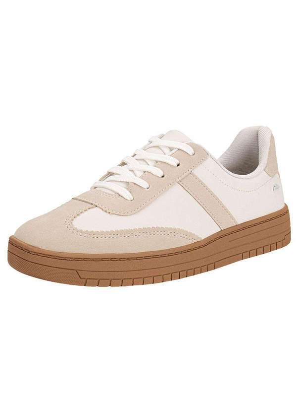 Vista 2 Tênis Feminino Casual Dakota G9953 - Branco/Bege