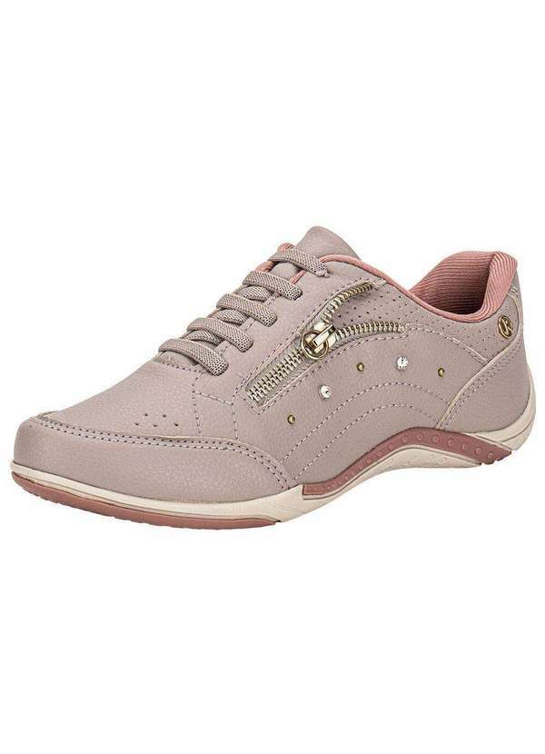 Vista 2 Tênis Feminino Casual Kolosh C3677 - Cinza/Rosa Kolosh