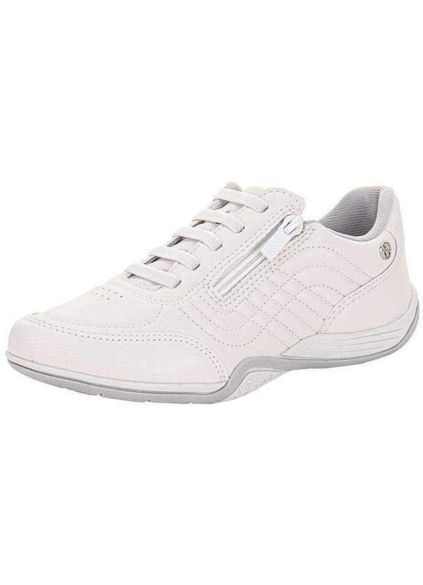Vista 2 Tênis Feminino Casual Kolosh C3696 Branco/Cinza Kolosh