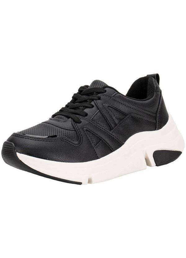 Vista 2 Tênis Feminino Casual Modare 7401102 Preto/Bege MODARE