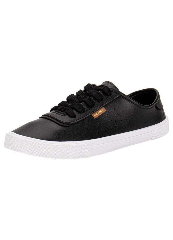 Vista 2 Tênis Feminino Casual Moleca 5296584 - Preto MOLECA