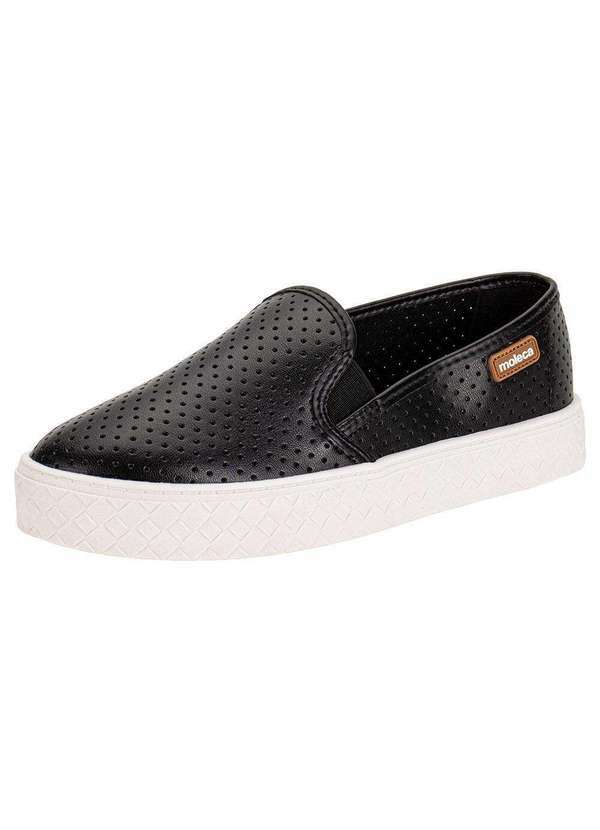 Vista 2 Tênis Feminino Casual Moleca 5712304 - Preto MOLECA