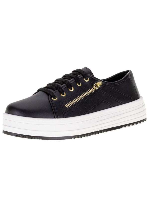 Tênis Feminino Casual Moleca - 5782102 - Preto