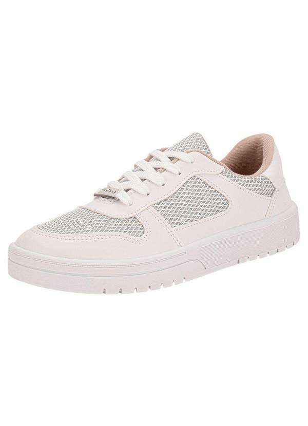 Vista 2 Tênis Feminino Casual Moleca 5791110 - Branco/Cinza