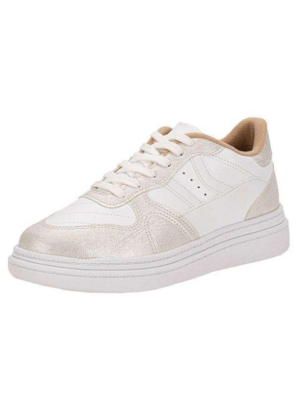 Vista 2 Tênis Feminino Casual Moleca 5816101 - Branco MOLECA