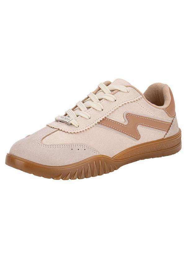 Tênis Feminino Casual Moleca 5817102 - Bege