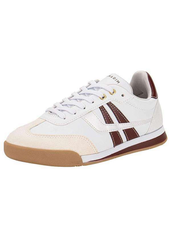 Vista 2 Tênis Feminino Casual Ramarim 2596101 - Branco/Vermelho RAMARIM