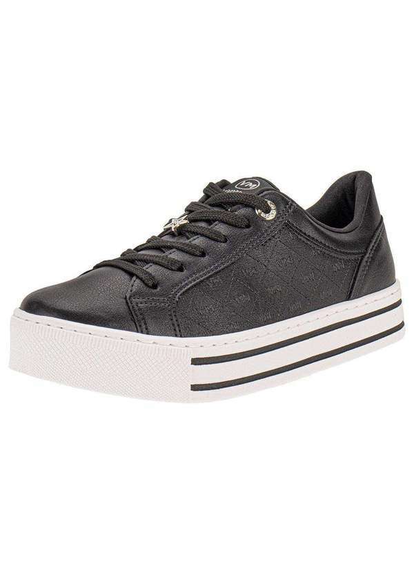 Vista 2 Tênis Feminino Casual Via Marte 01001301 - Preto