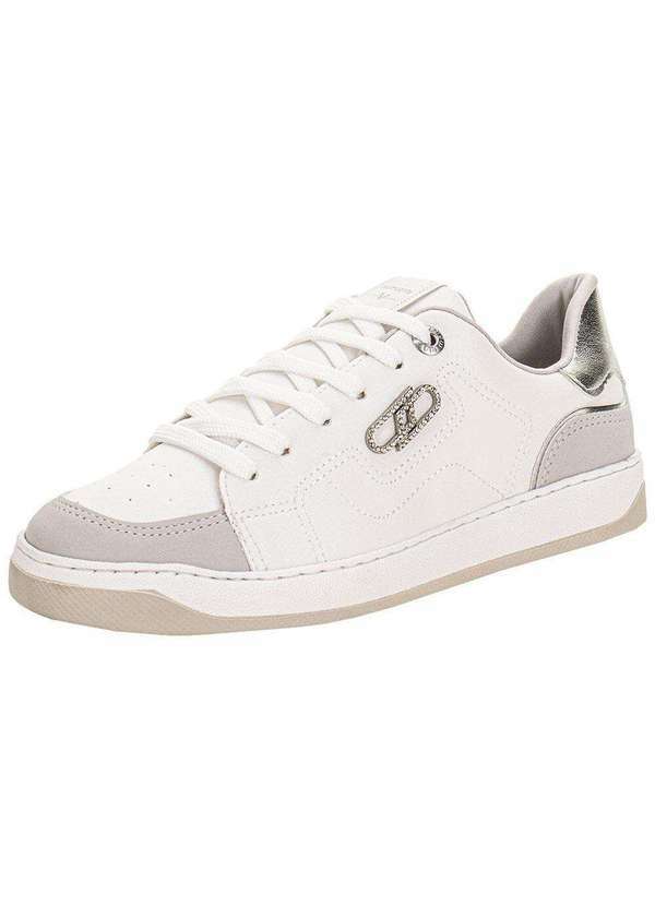 Vista 2 Tênis Feminino Casual Via Marte 220002 - Branco/Cinza