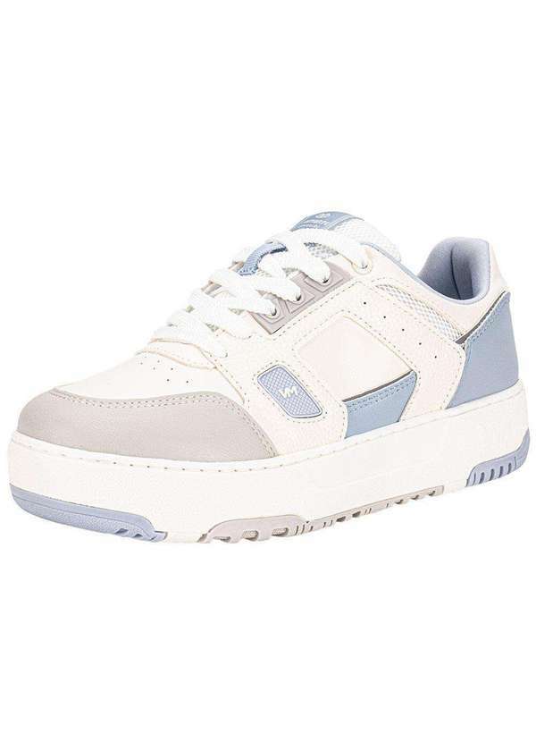 Vista 2 Tênis Feminino Casual Via Marte 305001 Branco/Azul
