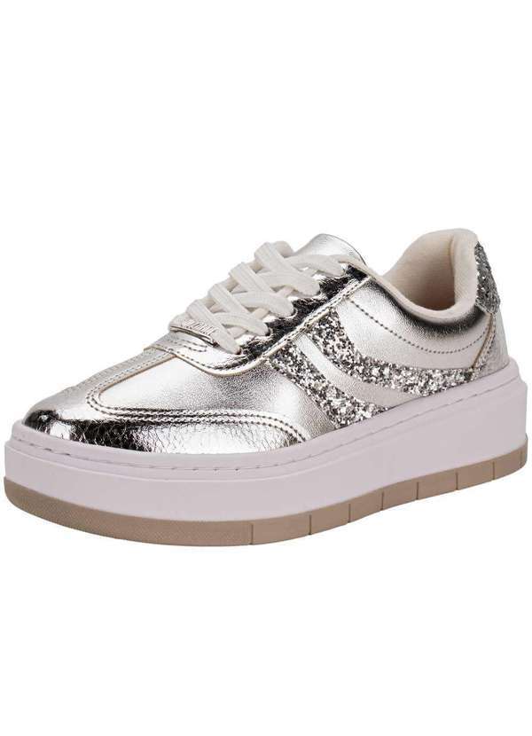 Tênis Feminino Casual Vizzano 1437205 - Prata