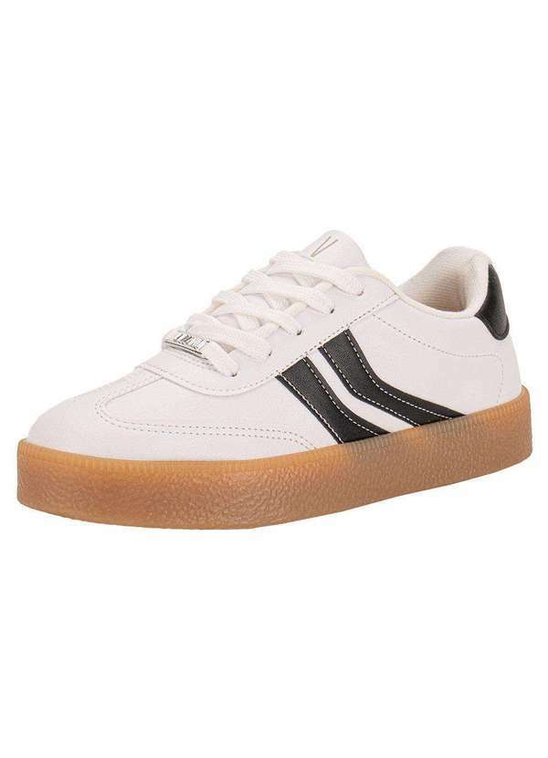 Tênis Feminino Casual Vizzano 1444100 - Branco/Preto