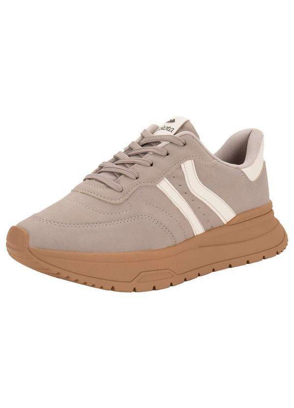 Vista 2 Tênis Feminino Jogging Dakota D0142 - Taupe
