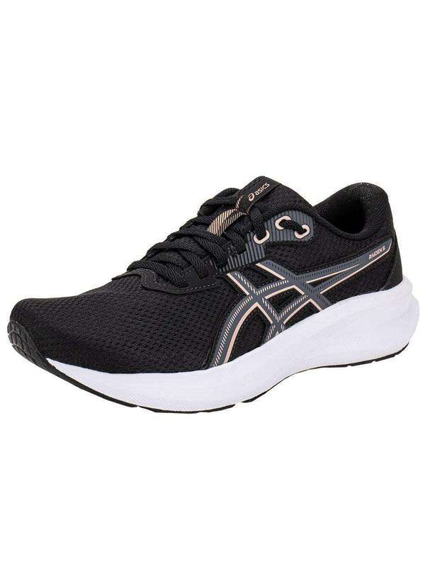 Vista 2 Tênis Feminino Raiden 5 Asics 1012c048 Preto/Rosa ASICS